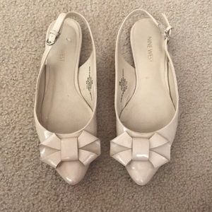 Nine West Bow Slingback Flats